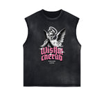 Faded Vintage Cupid Graphic Tank Top