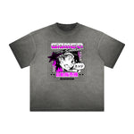 Heavyweight Distressed Anime Graphic Tee