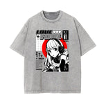 Washed Thick Anime Pattern Tee