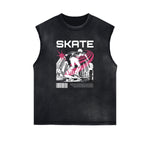 Sleeveless Thick Y2K Anime Graphic Tee