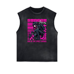 Sleeveless Thick Y2K Anime Graphic Tee