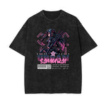 Black Y2K Anime Streetwear Graphic Tee