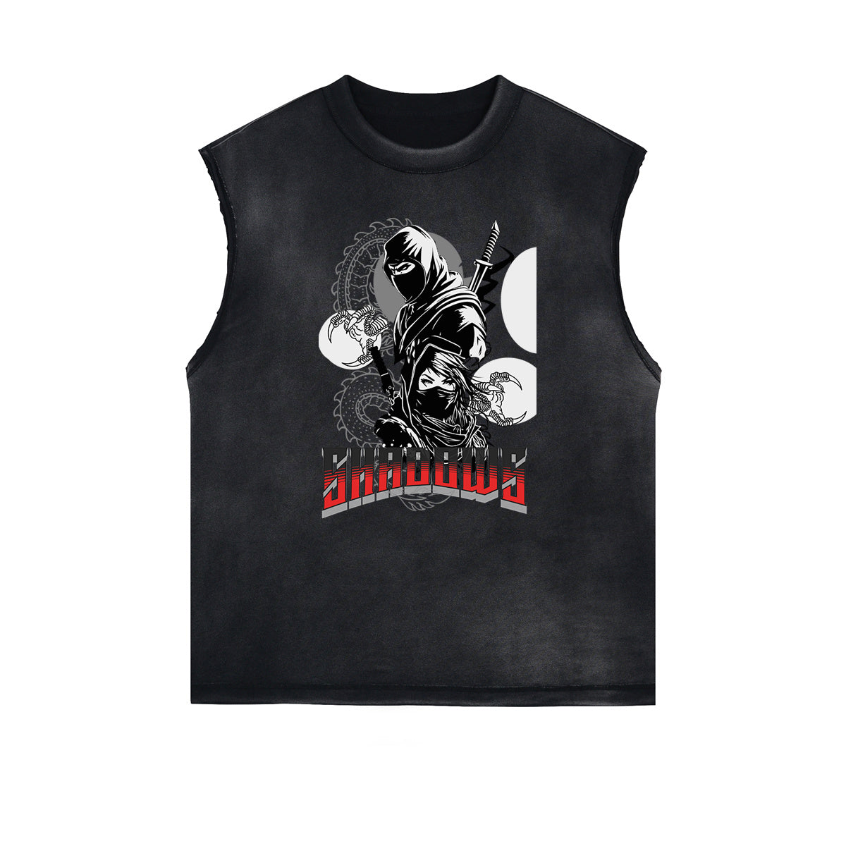 Sleeveless Y2K Anime Streetwear Graphic Tee