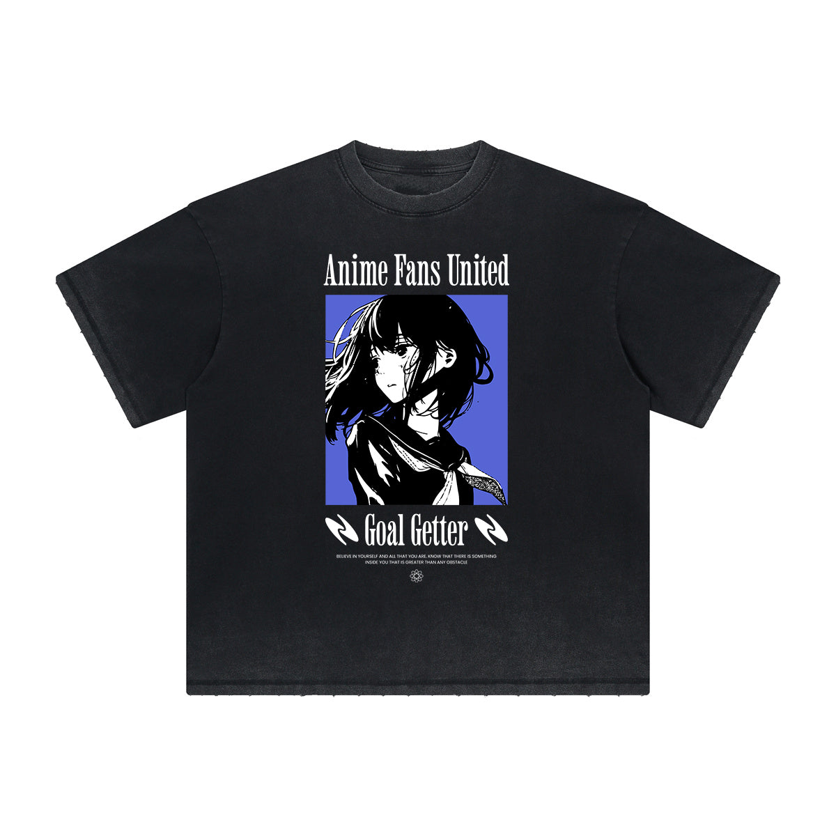 Distressed Y2K Anime Streetwear Graphic Tee