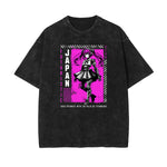 Black Y2K Anime Streetwear Graphic Tee