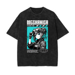 Black Y2K Anime Streetwear Graphic Tee