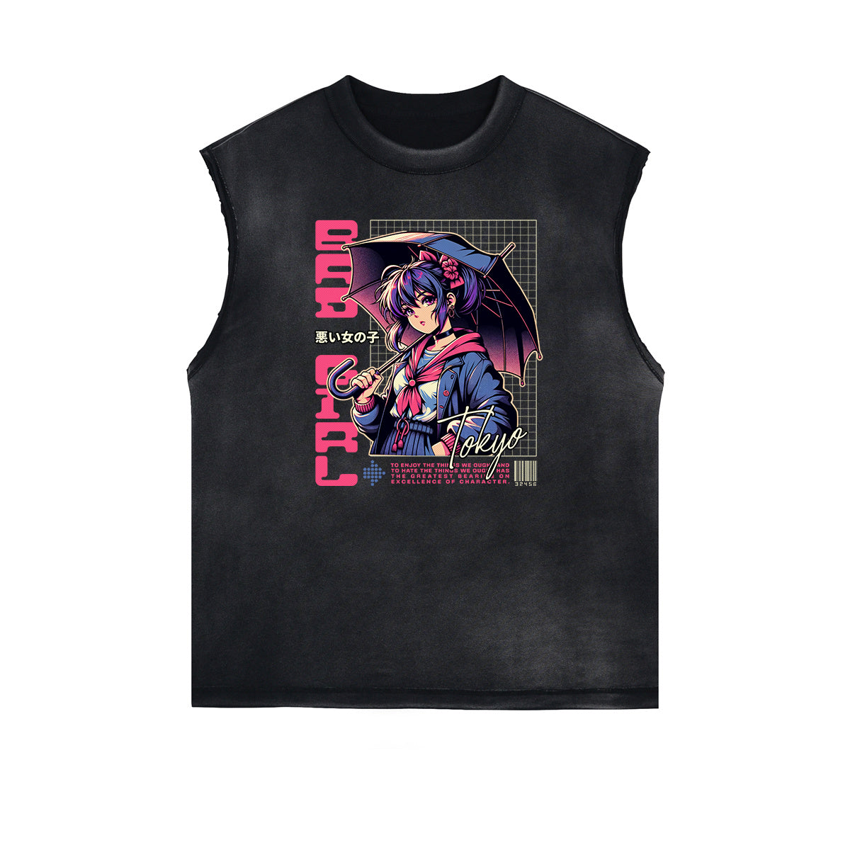 Anime Character Print Tank Top