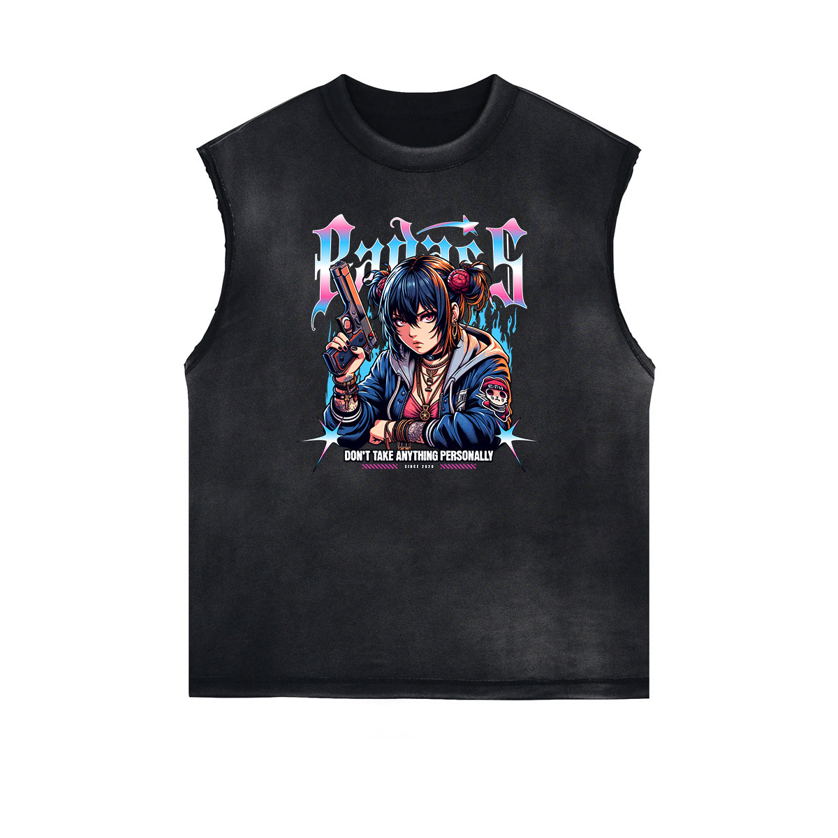 Anime Character Print Tank Top