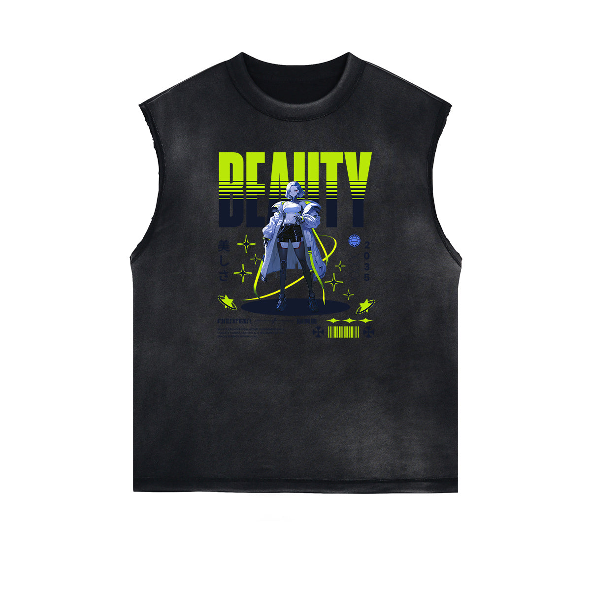 Anime Character Print Tank Top