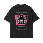 Stone Wash Manga Style Graphic Tee