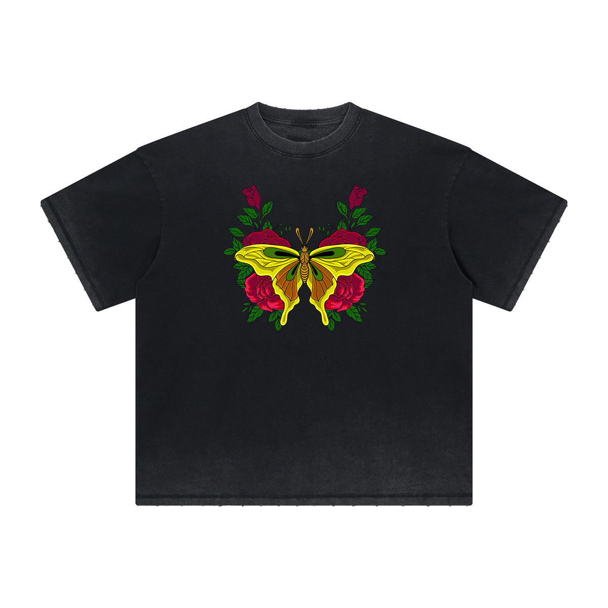 Heavyweight Butterfly Graphic T Shirt