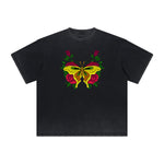 Heavyweight Butterfly Graphic T Shirt