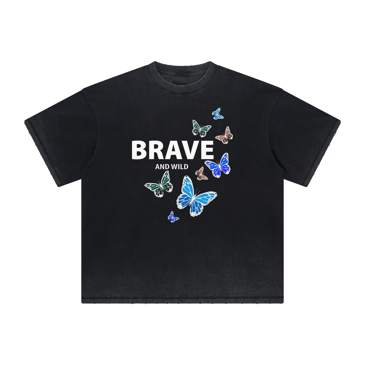 Heavyweight Butterfly Graphic T Shirt