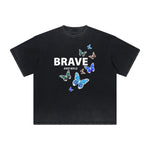 Heavyweight Butterfly Graphic T Shirt