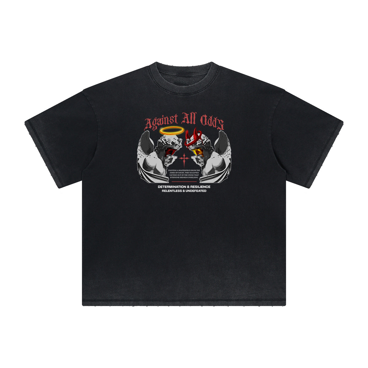 Heavyweight Street Style Angel Graphic Tee