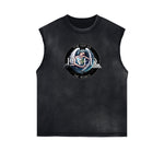 Sleeveless Celestial & Angel Pattern Tee