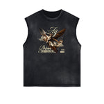 Sleeveless Celestial & Angel Pattern Tee