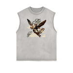 Frayed Edge Celestial & Angel Graphic Tank