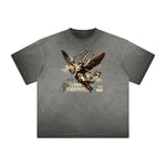 Distressed Celestial & Angel Graphic Tee