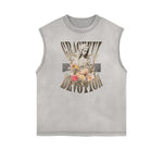 Frayed Edge Celestial & Angel Graphic Tank