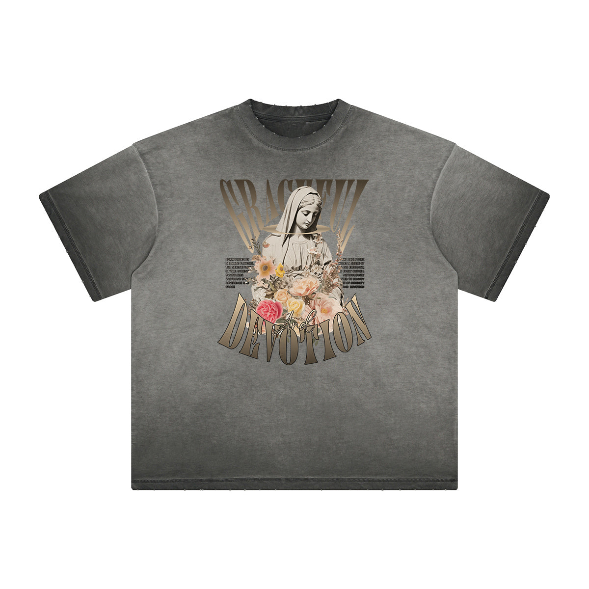 Distressed Celestial & Angel Graphic Tee