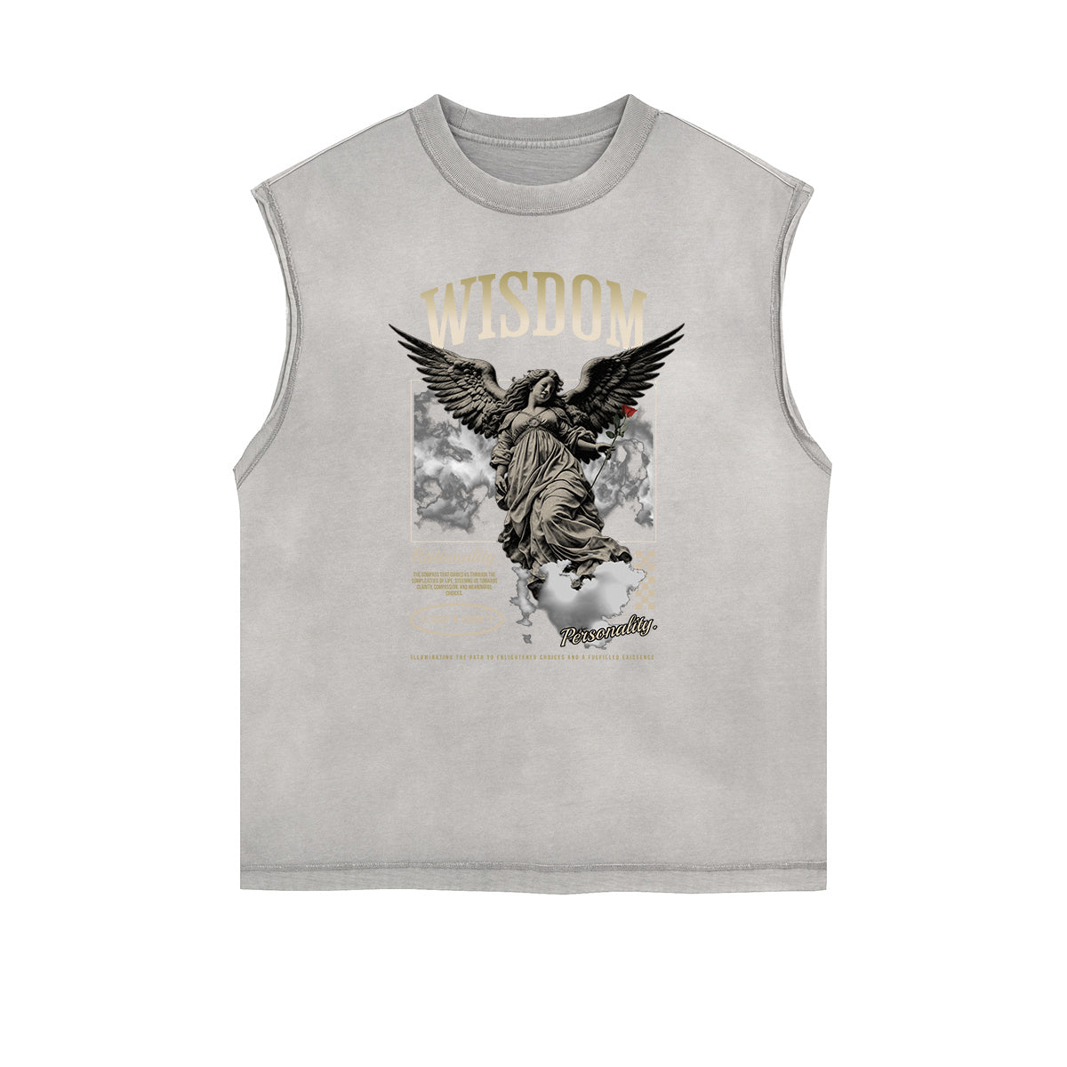 Frayed Edge Celestial & Angel Graphic Tank