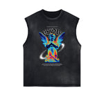 Faded Sleeveless Angel Graphic Tee