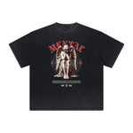 Distressed Angel Statue Graphic Tee