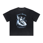 Distressed Angel Statue Graphic Tee