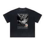 Distressed Angel Statue Graphic Tee