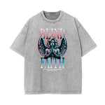 Faded Angel Streetwear Pattern Tee