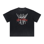 Heavyweight Angel Streetwear Pattern Tee