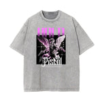 Faded Angel Streetwear Pattern Tee