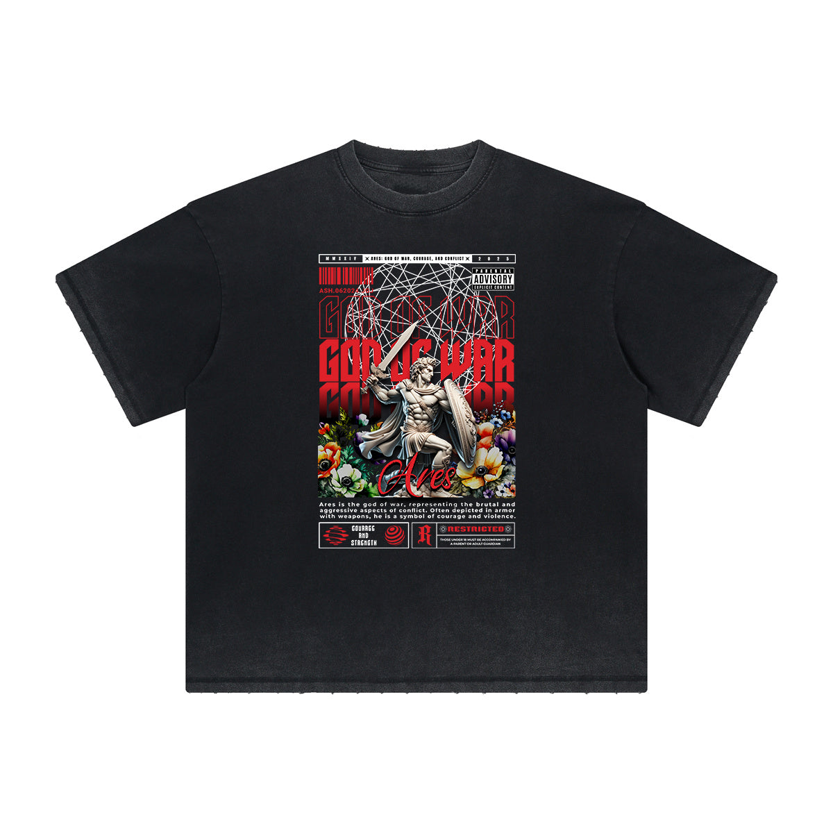 Heavyweight Street Style Angel Graphic Tee