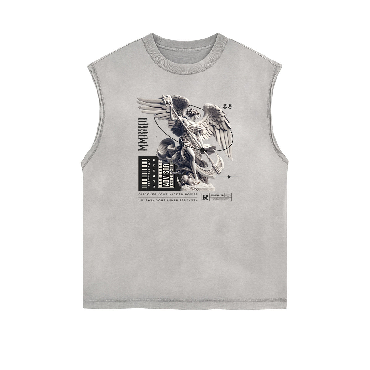 Street Style Angel Pattern Tank Top