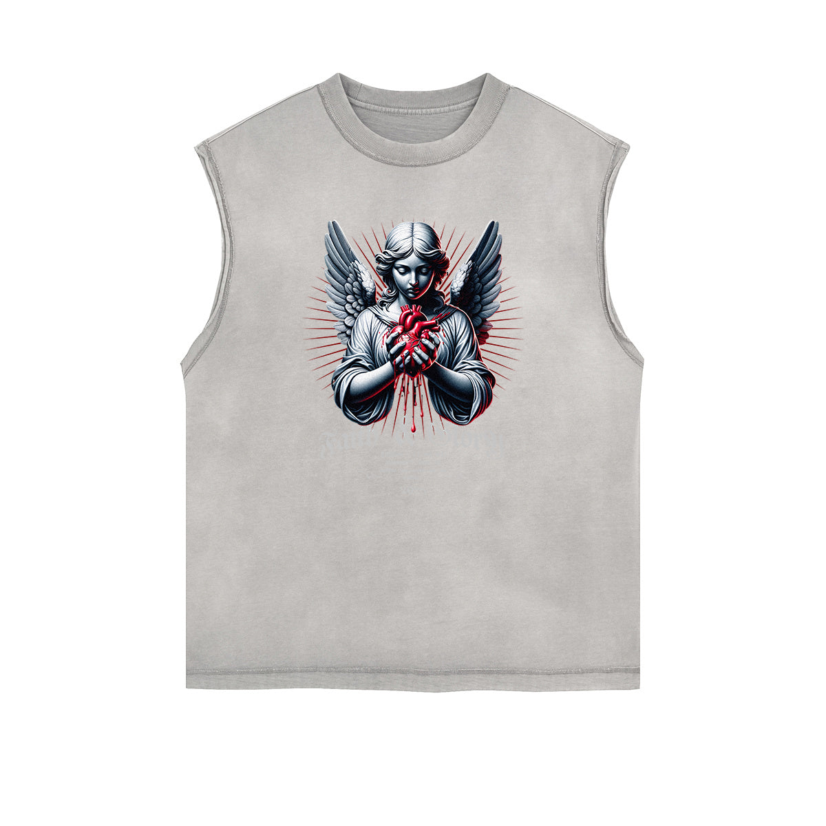 Street Style Angel Pattern Tank Top