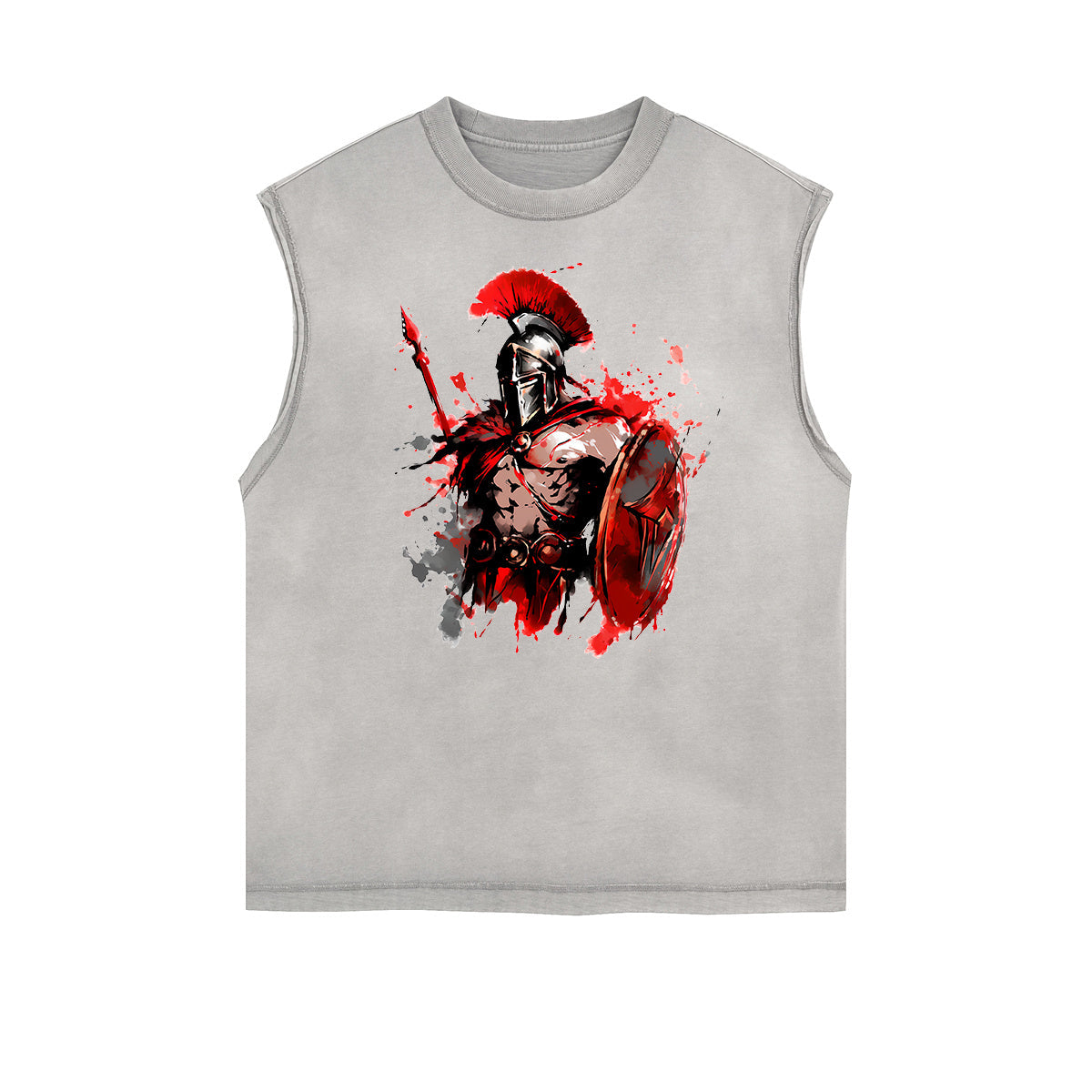 Spartan Fighter Warrior Graphic Tank Top