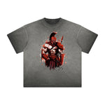 Distressed Spartan Fighter Warrior Graphic Tee