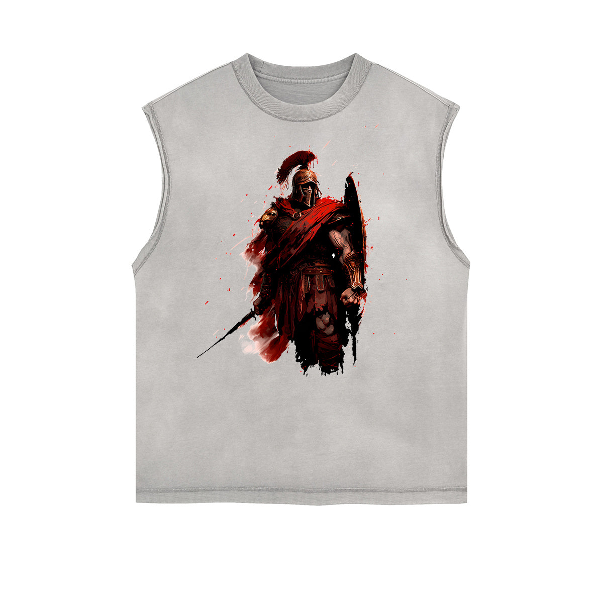 Spartan Fighter Warrior Graphic Tank Top