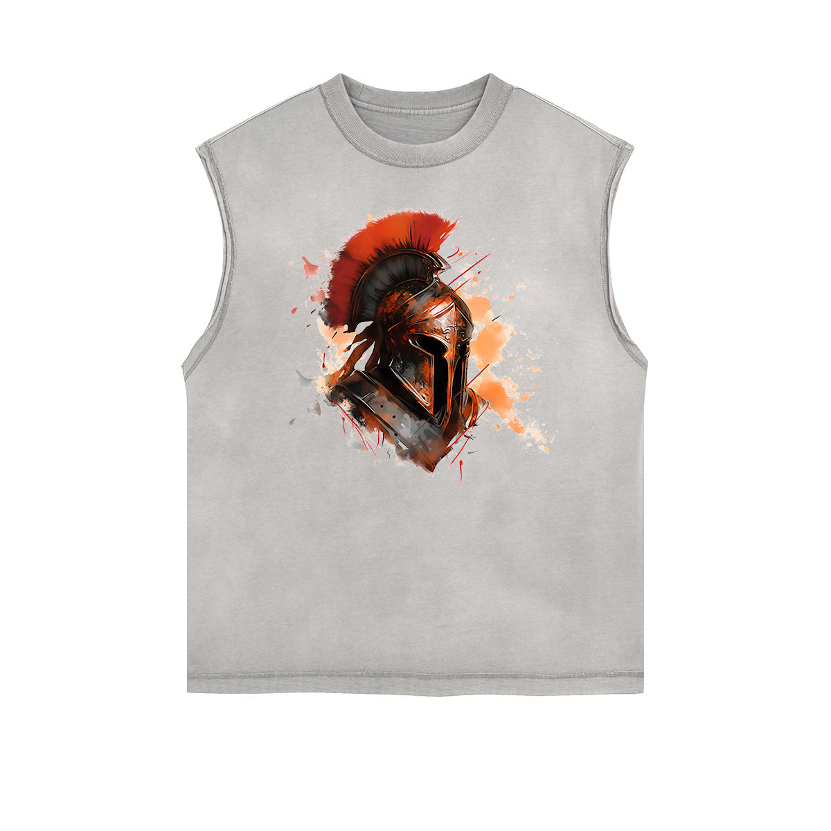 Spartan Fighter Warrior Graphic Tank Top