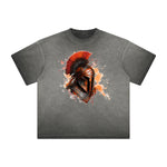 Distressed Spartan Fighter Warrior Graphic Tee