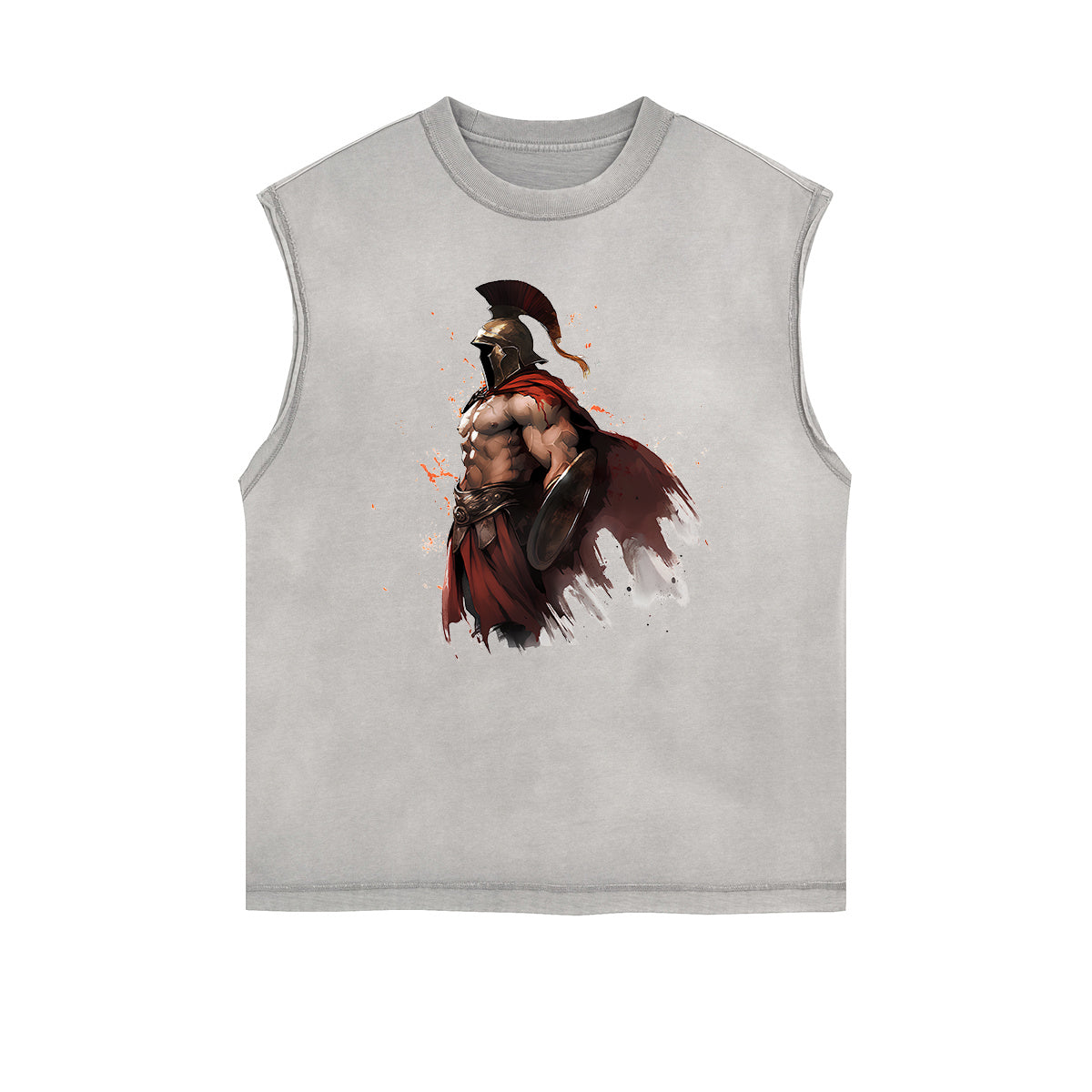 Spartan Fighter Warrior Graphic Tank Top