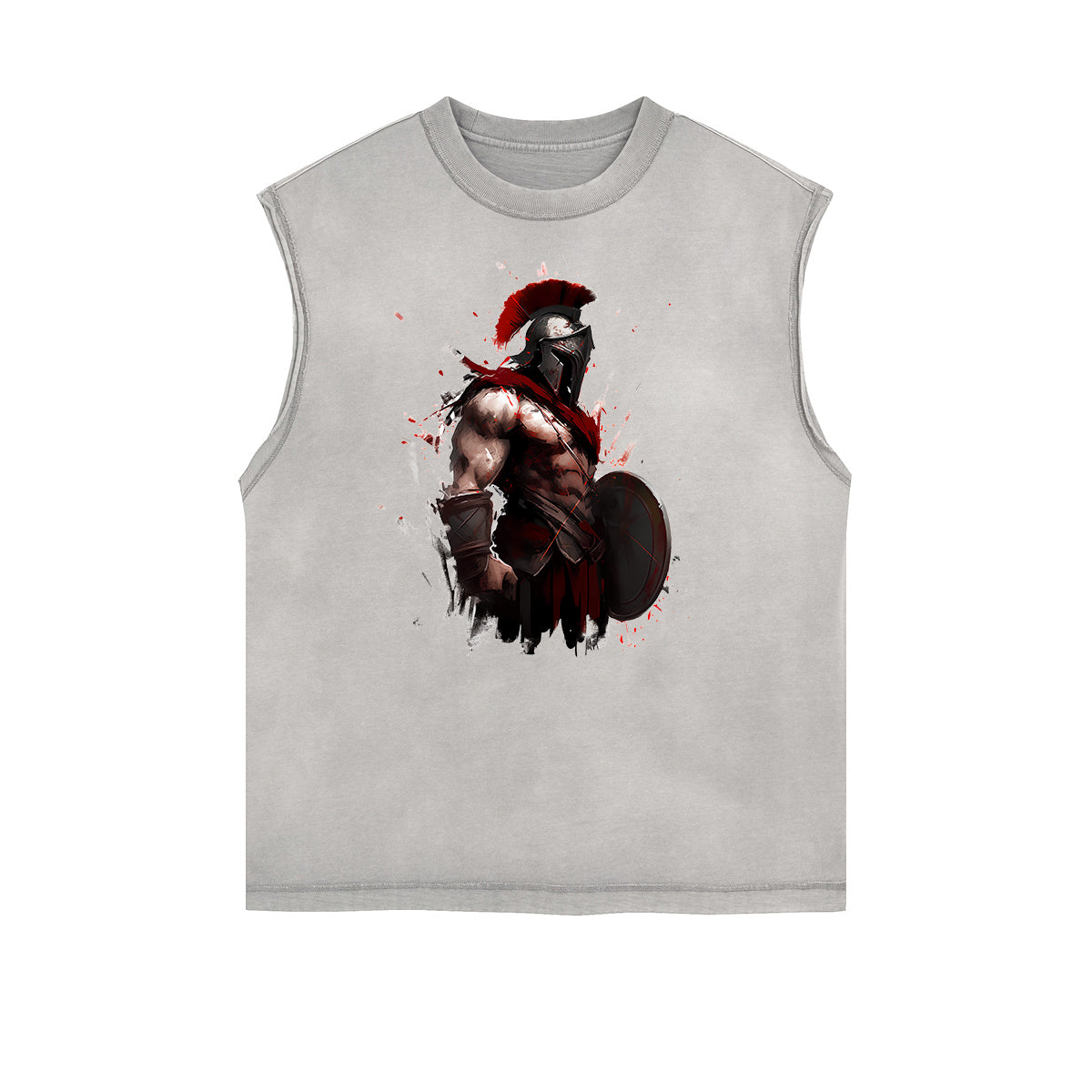 Spartan Fighter Warrior Graphic Tank Top