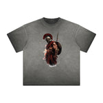 Distressed Spartan Fighter Warrior Graphic Tee