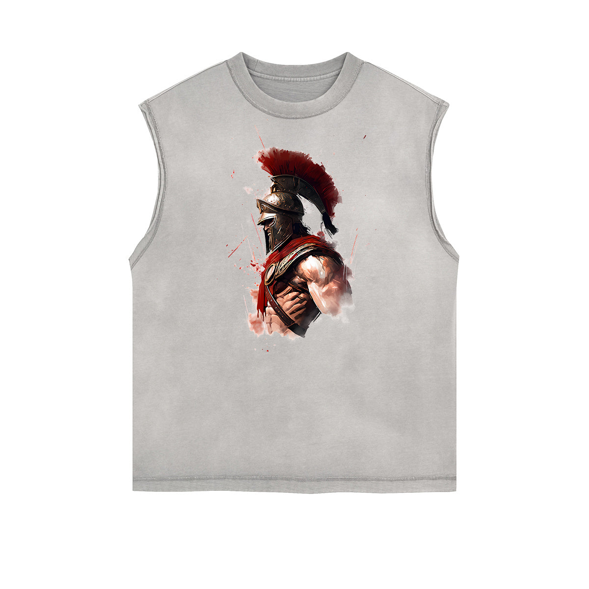 Spartan Fighter Warrior Graphic Tank Top