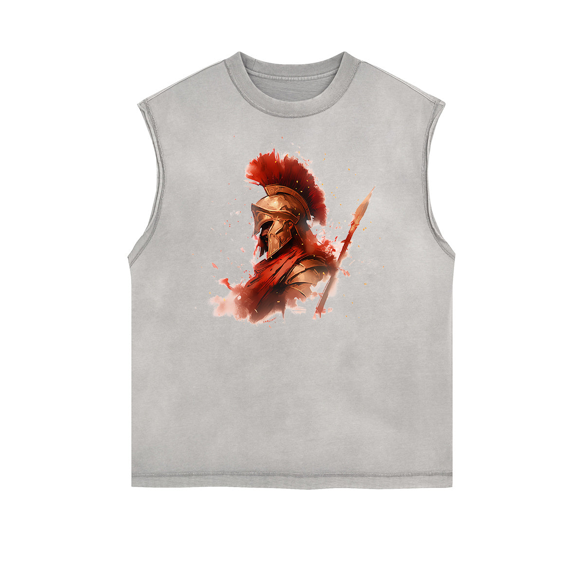 Spartan Fighter Warrior Graphic Tank Top