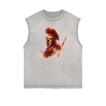 Spartan Fighter Warrior Graphic Tank Top