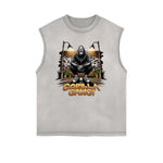 Frayed Edge Gangsta Streetwear Graphic Tank