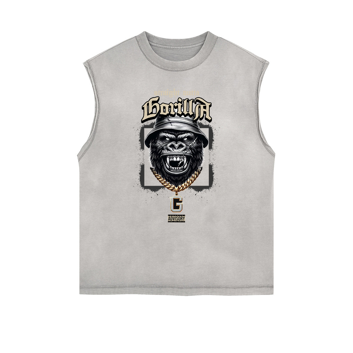 Frayed Edge Gangsta Streetwear Graphic Tank