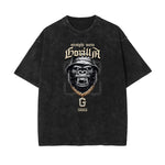 Washed Gangsta Streetwear Pattern Tee